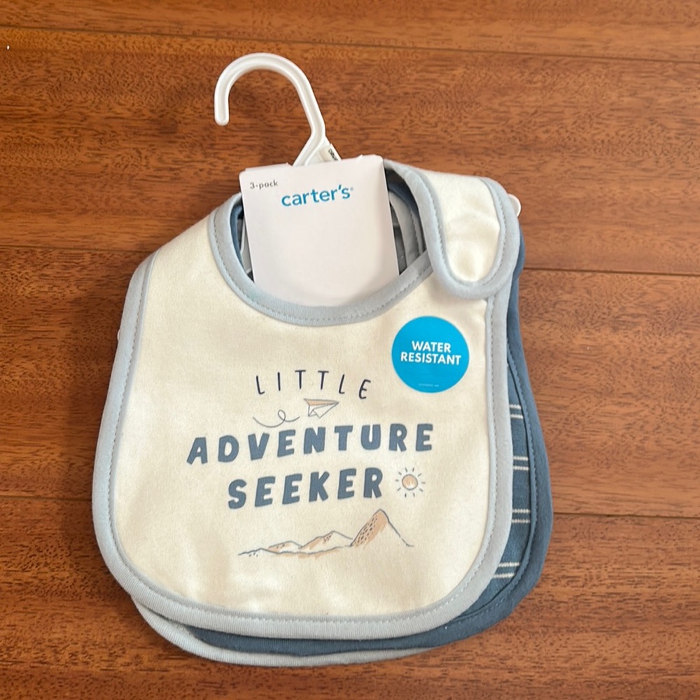 Carter's 3-pack water resistant bibs